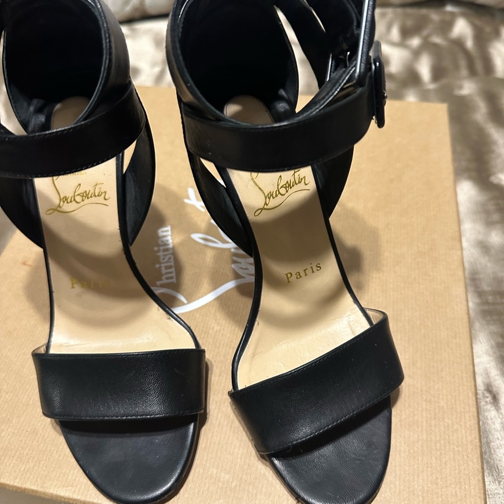 Christian Louboutin Multipot 100 Kid black sz 35.5 - Picture 10 of 12